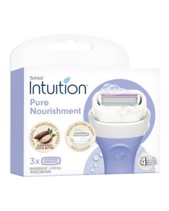 شفرات حلاقة Intuition Pure Nourishment بزبدة الكاكاو – 3 قطع
