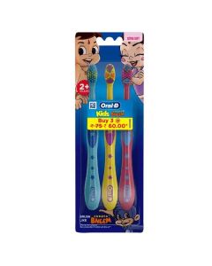 فرشاة أسنان Oral-B للأطفال – 3 حبات بشخصيات كرتونية