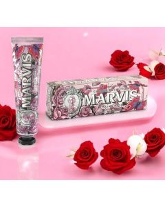 معجون أسنان مارفيس بنكهة الورد المنعشة marvis
