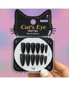أظافر صناعية لاصقة HAOSE Cats eye N19