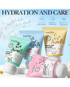 كريم ترطيب اليدين المعطر فراشات SADOER Hydrate & Moisturize 30g