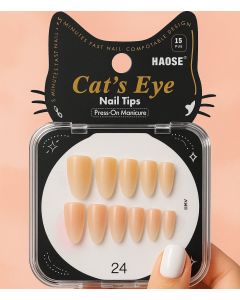 أظافر صناعية لاصقة HAOSE Cats eye N24