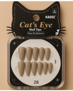 أظافر صناعية لاصقة HAOSE Cats eye N28