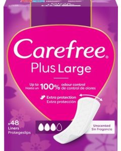 فوط Carefree Plus Large – راحة وحماية طول اليوم 48 فوطة 