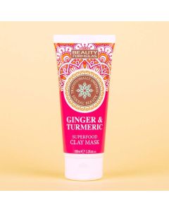ماسك طيني بالزنجبيل والكركم – Beauty Formulas (100 مل)