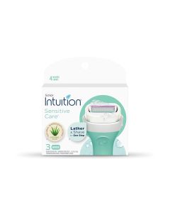 شفرات حلاقة Intuition Sensitive Care للبشرة الحساسة – 3 قطع