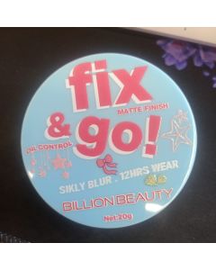 لوس باودر Billion Beauty Fix & Go مات للتحكم بالدهون