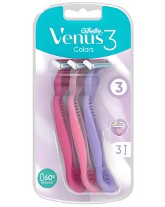 ماكينات حلاقة Gillette Venus 3 Colors – عبوة 3 حبات بألوان متعددة