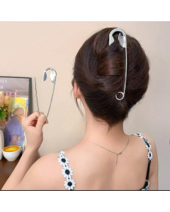بكلة شعر معدنية شكل دبوس 