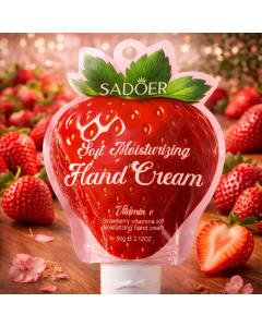 كريم ترطيب اليدين بالفراولة SADOER 60g