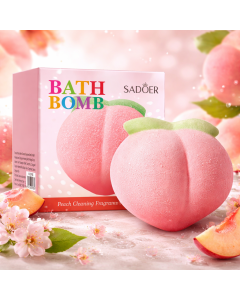 كرة استحمام فواحة بشكل خوخة – Bath Bomb