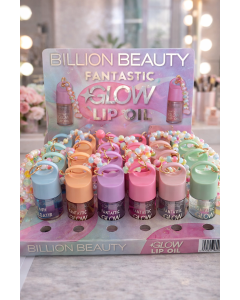 زيت شفايف جلو مع ميدالية خرز – Billion Beauty Fantastic Glow
