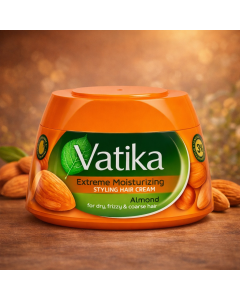 كريم تصفيف شعر فاتيكا Vatika – ترطيب قوي باللوز