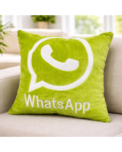 مخدة مربعة شكل أيقونة واتساب