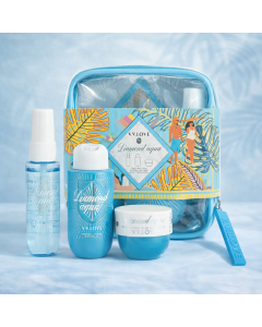 طقم عناية جسم V.V.LOVE – Diamond Aqua مع شنطة سفر