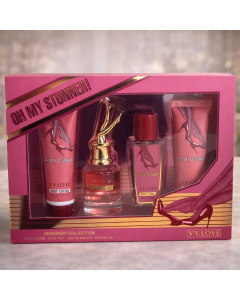 طقم عطر نسائي Oh My Stunner 4 قطع – V.V.LOVE