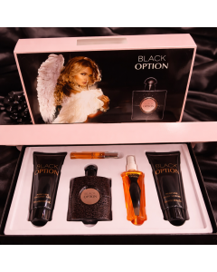 طقم عطر ستاتي 5 قطع Black Option