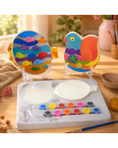 طقم تلوين سيراميك للأطفال – اشكال بحرية