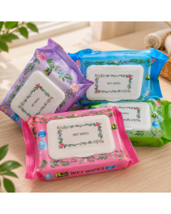 مناديل مبللة مع غطا حافظ للرطوبة wet wipes