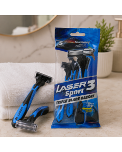 شفرات حلاقة Laser Sport 3 ثلاثية – 5 قطع