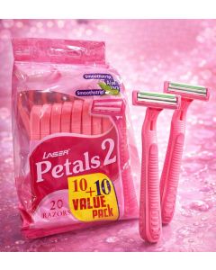 ماكينة حلاقة نسائية LASER Petals 2 – عبوة 20 قطعة