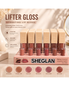جلوس شفايف SHEGLAN Lifter Gloss – لمعة ناعمة وترطيب يومي