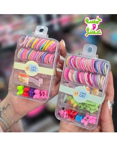 علبة بكل ربطات شعر 