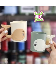 كاسة اطفال بلاستيك حوت 