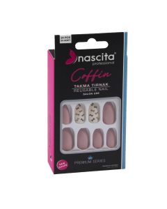 اظافر NASCITA ابيض 24 قطعة 