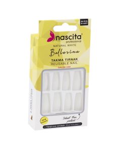 اظافر NASCITA ابيض 36 قطعة 