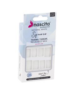 اظافر NASCITA ابيض 36 قطعة 