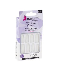 اظافر NASCITA ابيض 36 قطعة 