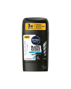 مزيل عرق نيفيا ستيك رجالي 50مل – Black & White Invisible Fresh