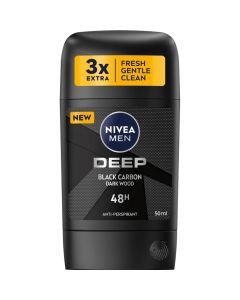 مزيل عرق نيفيا ستيك رجالي 50مل – Deep Black Carbon Dark Wood