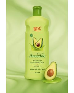 لوشن مرطب لليد والجسم افوكادو 600 مل RDL Avocado Moisturizing Hand & Body Lotion + Vitamin E