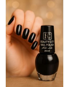 طلاء اظافر مناكير Beauty City - أسود 20 مل