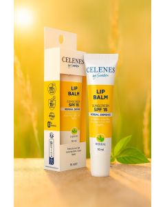 مرطب شفايف سيلينز بالأعشاب مع واقي شمس SPF 15 celenes 
