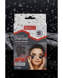 لاصقات جل للعين بالفحم النشط مع فيتامين C – Beauty Formulas Charcoal Eye Gel Patches