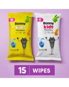 محارم مبللة Bonny Kids للأطفال – 15 منديل