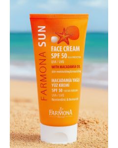 كريم واقي شمس Farmona Sun مع زيت الماكاديميا SPF 50 – 50 مل