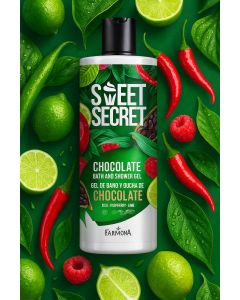 sweet secret شور جل جل استحمام شوكولاتة الكرز توت العليق الجير 500 مل Farmona