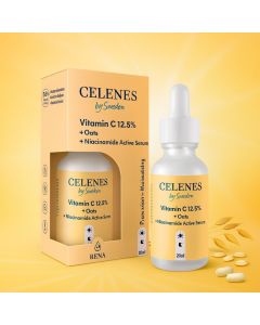 Celenes سيروم سيلينز بفيتامين C 12.5% مع شوفان ونياسيناميد – 30 مل