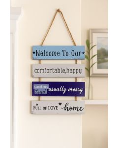  لوحة خشب Welcome To Our Home