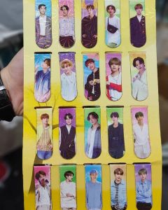 فواصل الكتب المغناطيس عدد 20 bts bt21 شخصيات 