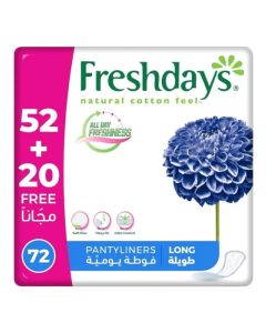 فوط يومية طويلة فريش دايز Freshdays Long 72 فوطة