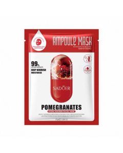 ماسك الوجه بالرمان لترطيب وتغذية البشرة 25 مل-SADOER AMPULE POMEGRANATES MASK