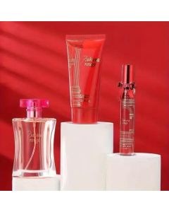 طقم عطر Bakara Rouge الفاخر – عطر + لوشن جسم + بودي سبلاش