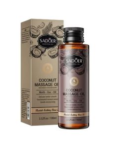 زيت مساج جوز الهند للبشرة والجسم SADOER Coconut Massage Oil – 100 مل