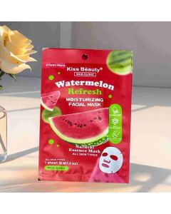 ماسك الوجه بالبطيخ المرطب – Kiss Beauty Watermelon Refresh Mask (30 مل)