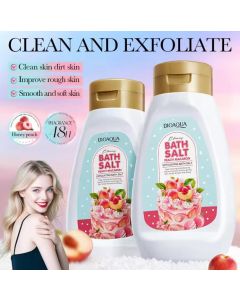 ملح وسكراب استحمام بالخوخ والمكارون BIOAQUA 430g